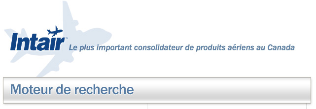 Intair - Outil de r&eacute;servation